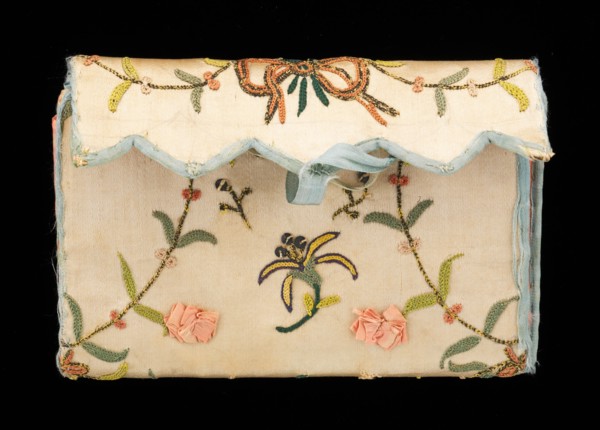 Purse, probably American, fourth quarter 18th century.
