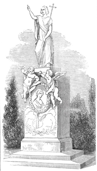 Monument to Madame Soyer, in Kensal Green Cemetery, 1844. Creator: Unknown.