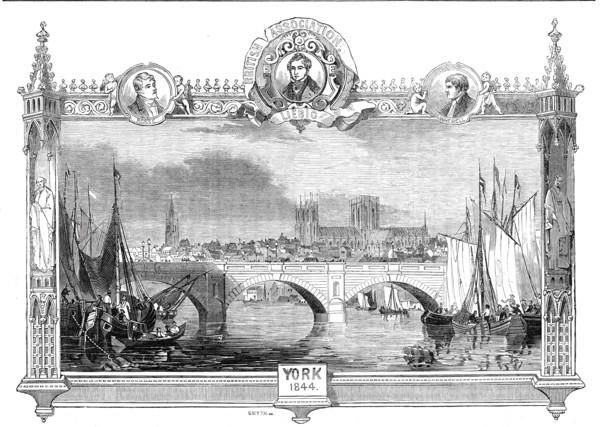 The Ouse Bridge, York, 1844.  Creator: Smyth.