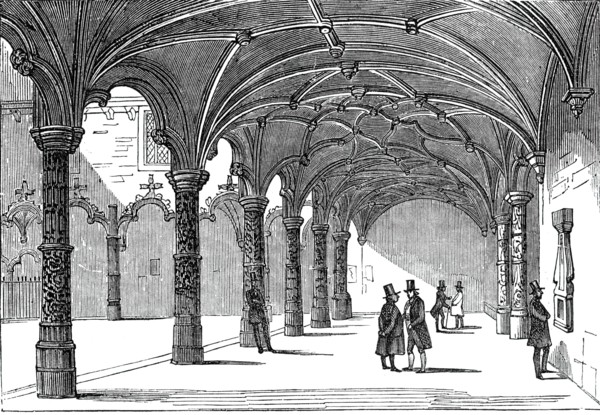 The Bourse at Antwerp, 1844. Creator: Unknown.