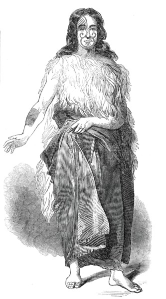 Bay of Islands chief, 1845. Creator: Unknown.