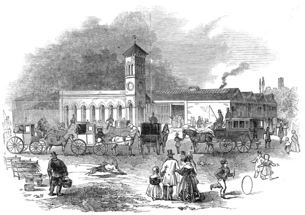 Norwich Station, 1845. Creator: Unknown.