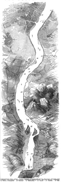 Panorama of the Rhine, 1845. Creator: Unknown.