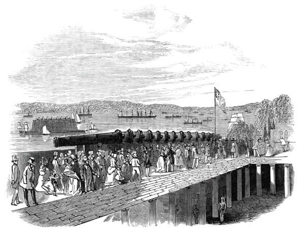 Arrival of "The Great Britain" Steam-Ship at New York, 1845. Creator: Unknown.