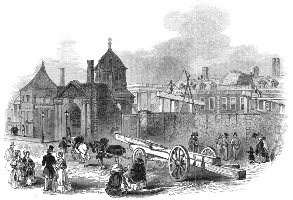Present state of the British Museum, 1845. Creator: Ebenezer Landells.