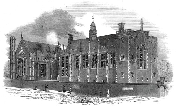 West front, Lincoln's Inn Fields, 1845. Creator: Unknown.