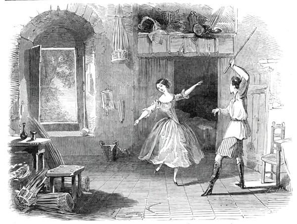 Scene from the ballet of "Le Diable a Quatre", at the Princess' Theatre, 1845. Creator: Unknown.