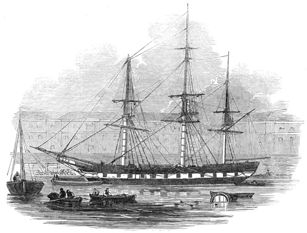 The Ship "Tory", in the West India Docks, 1845. Creator: Unknown.