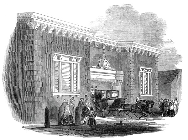 New landing place, at East Cowes, built for Her Majesty, 1845. Creator: Unknown.