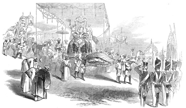 Visit of the Rajah of Travancore to Madras, 1845. Creator: Unknown.