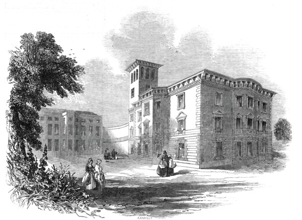 New wing of Osborne House, Isle of Wight, 1845. Creator: Ebenezer Landells.