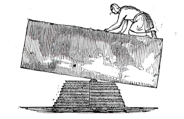 Building the Pyramids, 1844. Creator: Unknown.