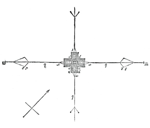 Ground plan of the safety beacon, 1844. Creator: Unknown.