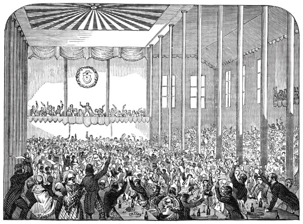 Banquet in the pavilion, 1844. Creator: Unknown.