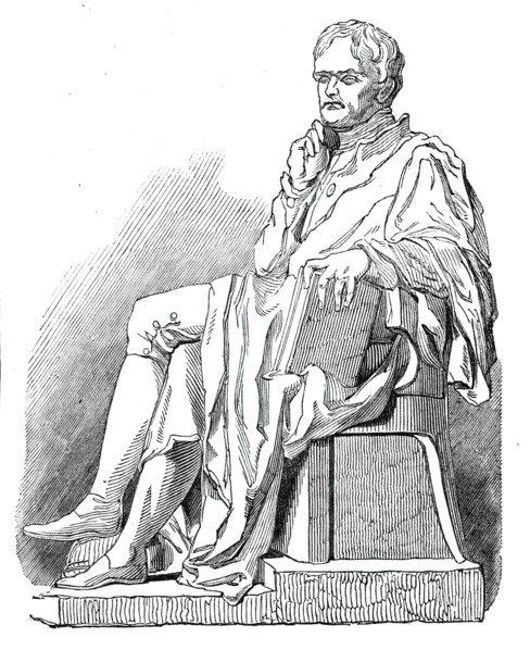 Statue of the late Dr. Dalton, 1844. Creator: Unknown.
