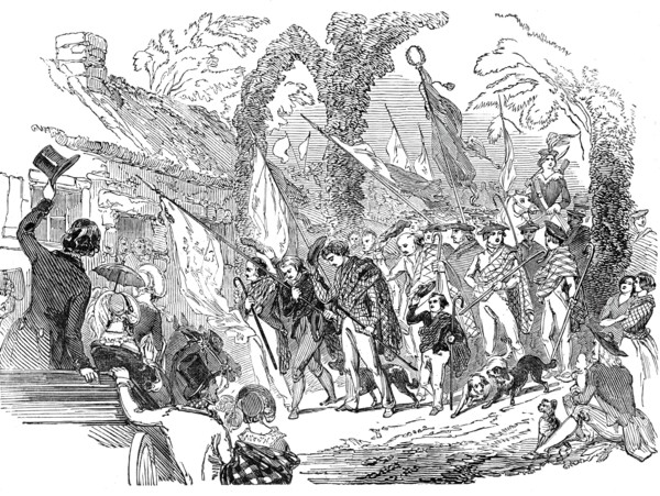 Procession of shepherds, 1844. Creator: Unknown.