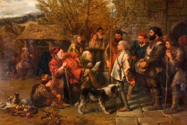 Sir John Falstaff Reviewing His Ragged Regiment