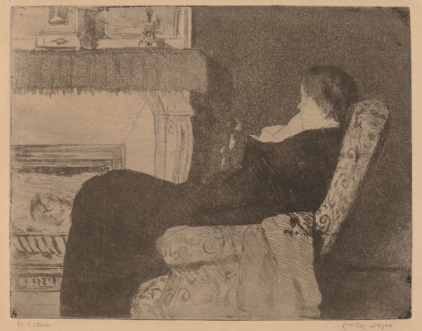 Before the Fireplace