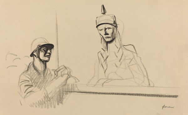 French Soldier Addressing Germania