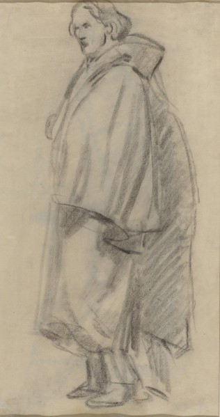 Man Wearing a Cloak [verso]