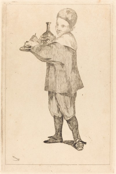 Child Holding a Tray
