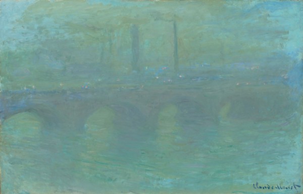 Monet, Pont de Waterloo, au crépuscule