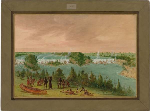 Father Hennepin and Companions at the Falls of St. Anthony. May 1