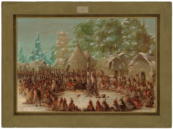 La Salle's Party Feasted in the Illinois Village. January 2