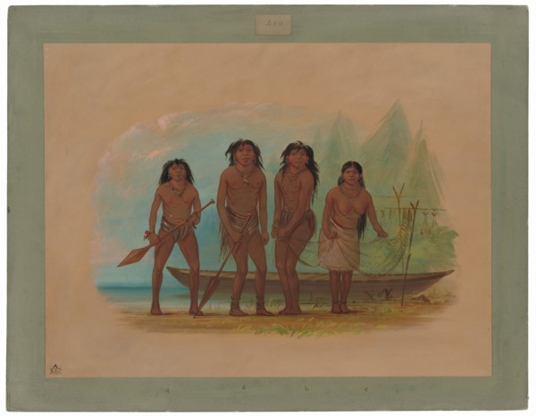 Four Fuegian Indians