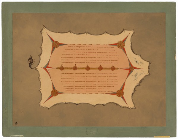 Facsimile of a Sioux Robe with Porcupine Quills