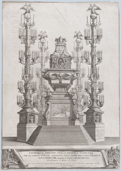 Catafalco Eretto Nella Basilica Vaticana ...per Alessandro VIII