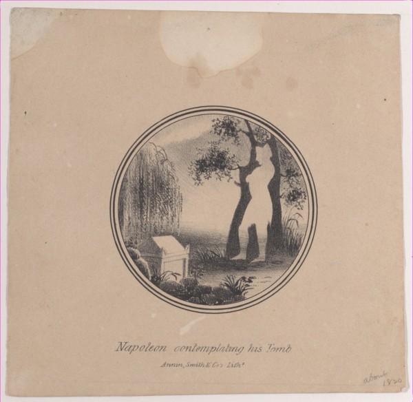 Hidden silhouette of Napoleon contemplating his tomb