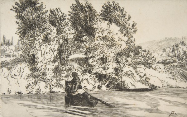 Fisherman with a net