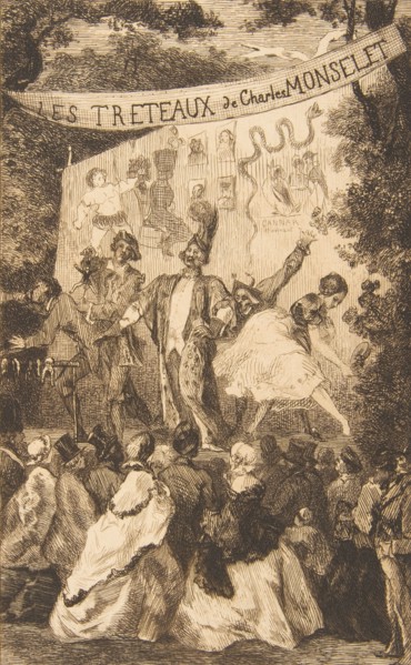 Frontispiece for "Les Tréteaux de Monselet"