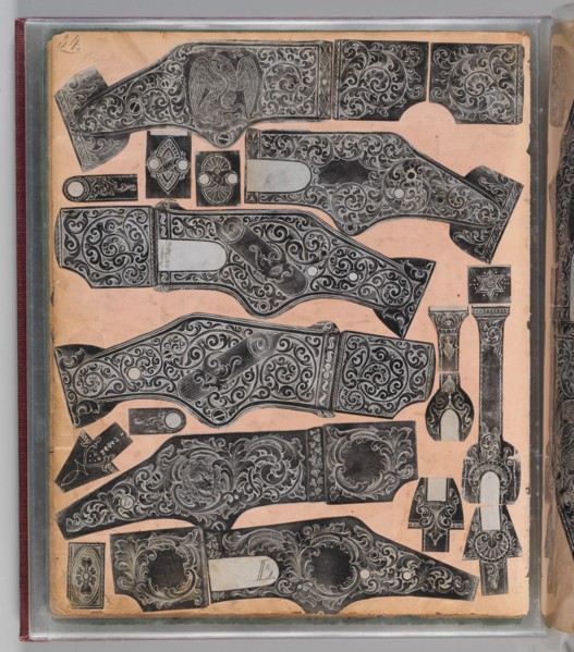Workbook Recording the Engraved Firearms Ornament of Louis D. Nimschke