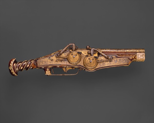 Double-Barreled Wheellock Pistol Made for Emperor Charles V