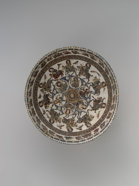 Bowl with Courtly and Astrological Motifs