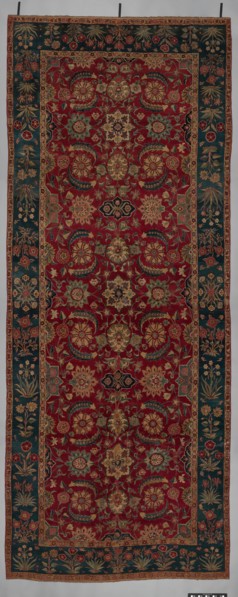 Carpet with Scrolling Vines and Blossoms
