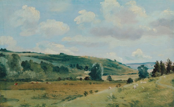 Landscape;Summer Landscape near Dedham;Summer Landscape near Dedham(?), between 1849 and 1855.