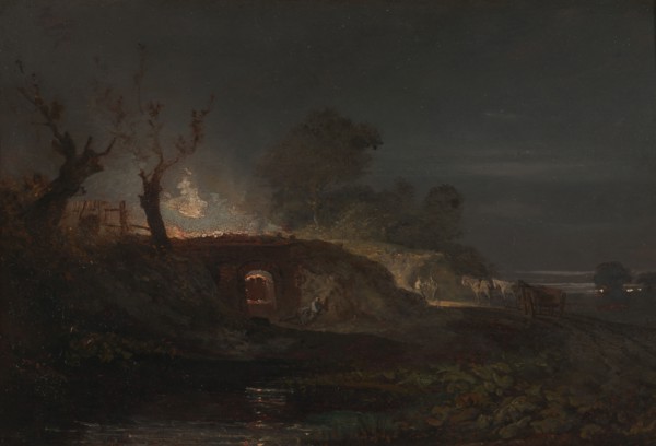 Limekiln at Coalbrookdale;Lime Kilns by Night;Four a chaux a Coalbrookdale, ca. 1797.
