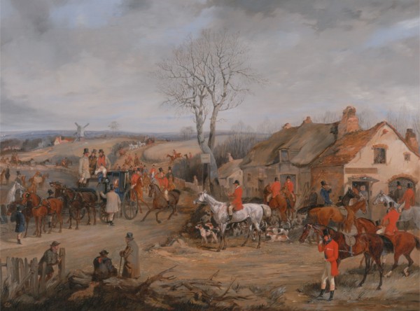 Hunting Scene: The Meet;The Belvoir Hunt: The meet, ca. 1840.