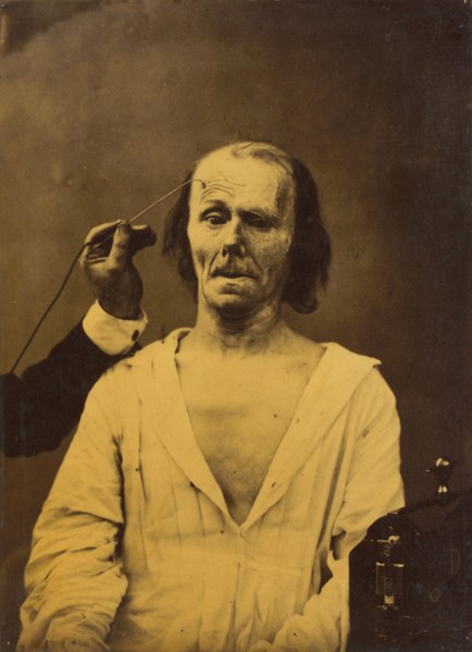 A relaxed face (left); Profound attention (right), 1854-1856, printed 1862.