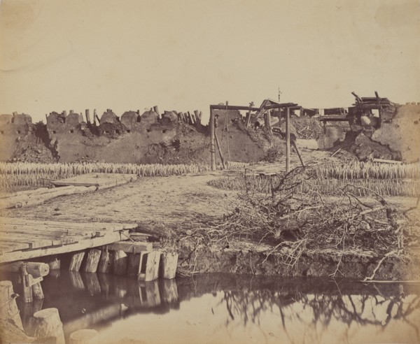 Exterior of North Fort Showing the English Entrance, August 21, 1860, 1860.