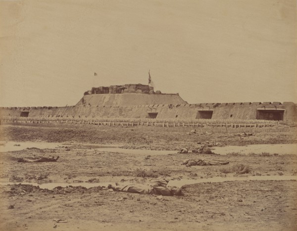 Rear of the North Fort After Its Capture, Showing the Retreat of the Chinese Army, August 21, 1860, 1860.