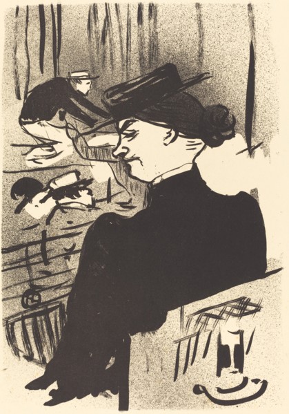 A Spectator (Une spectatrice), 1893.