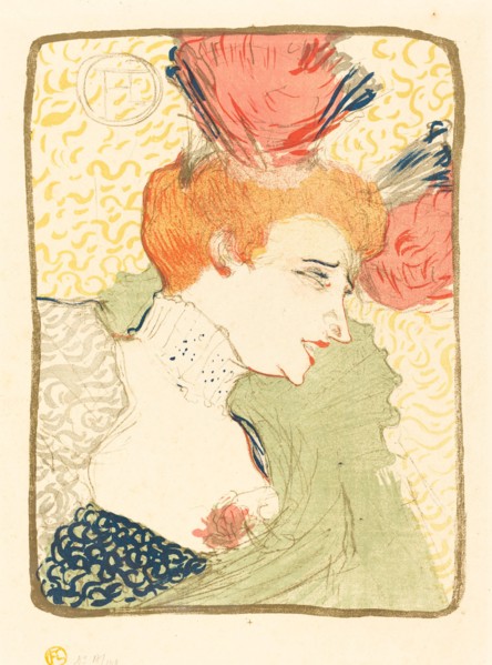 Bust of Mlle. Marcelle Lender (Mlle. Marcelle Lender, en buste), 1895.