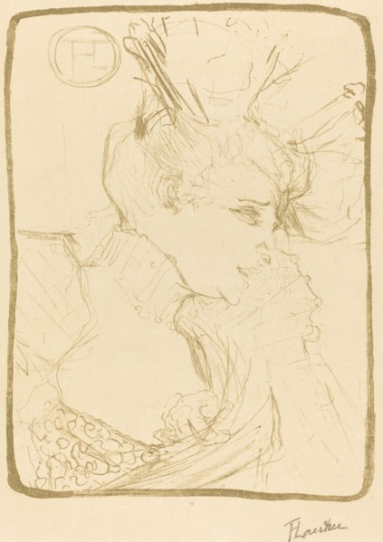 Bust of Mlle. Marcelle Lender (Mlle. Marcelle Lender, en buste), 1895.