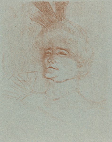 Bust of Mlle. Marcelle Lender, Turned Three Quarters (Mlle. Marcelle Lender en buste, de trois quartes), 1898.