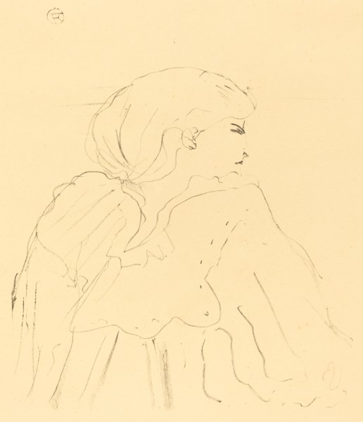 Cassive, 1896. Armand Cassive was the stage name of the French actress Louise-Armandine Duval.