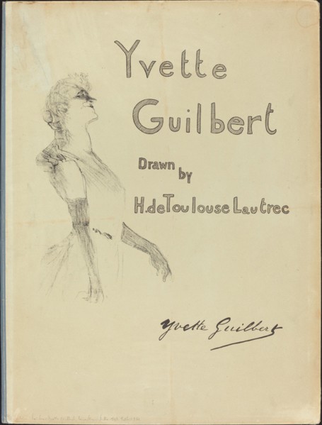 Cover, Yvette Guilbert, 1898.